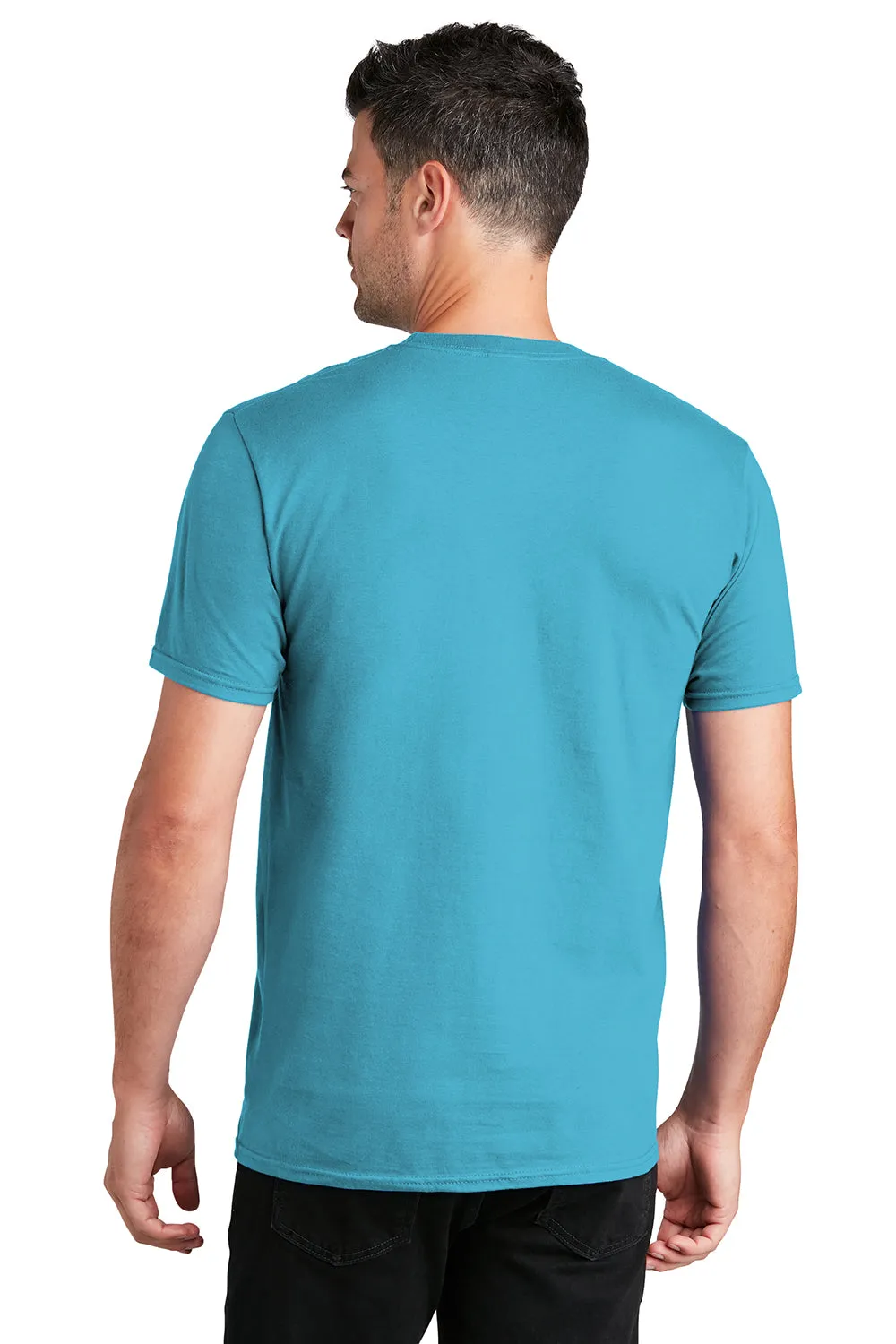 Port & Company Mens Fan Favorite Short Sleeve Crewneck T-Shirt - Tidal Wave Blue  Buy the latest Clothing Port-Company