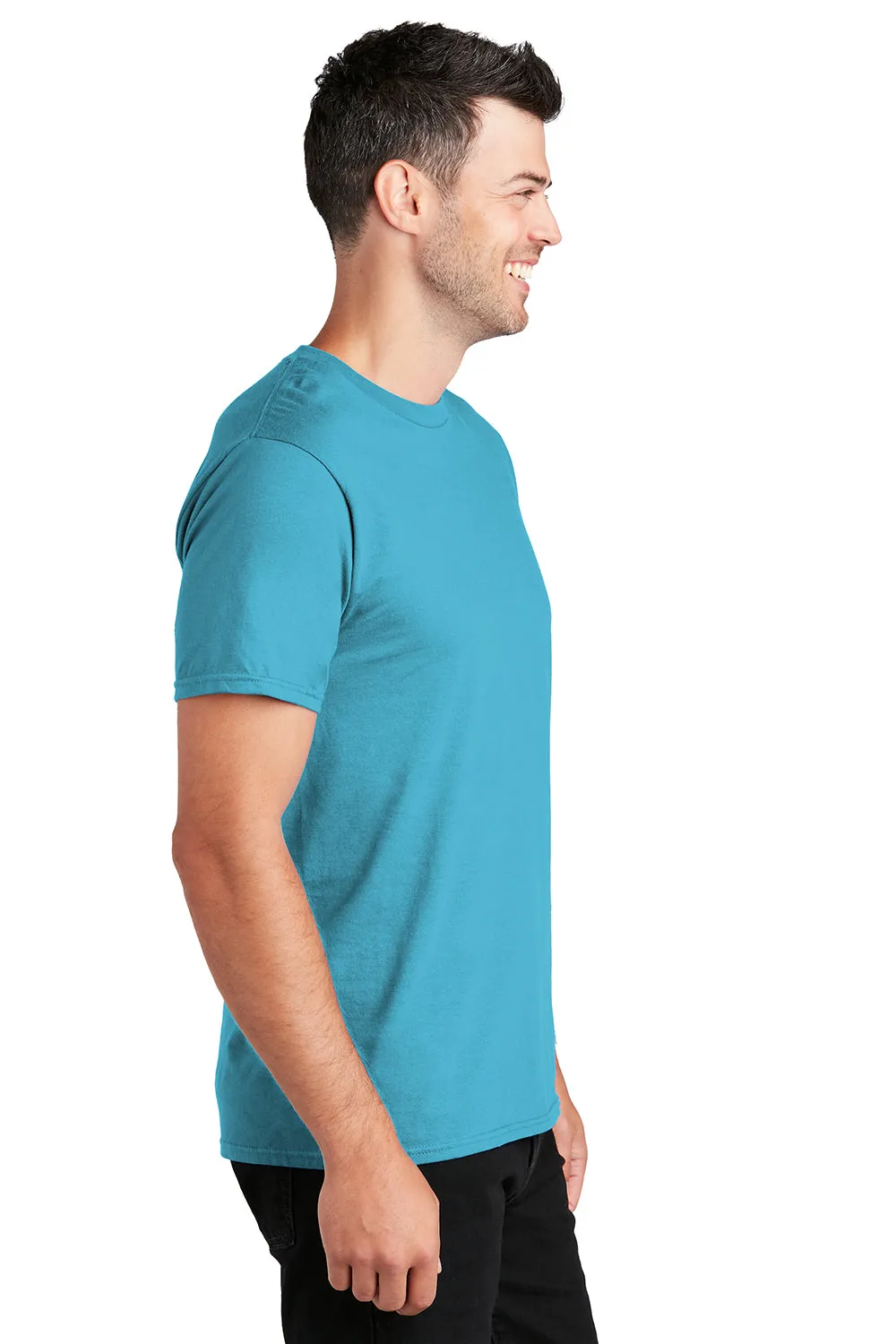 Port & Company Mens Fan Favorite Short Sleeve Crewneck T-Shirt - Tidal Wave Blue  Buy the latest Clothing Port-Company