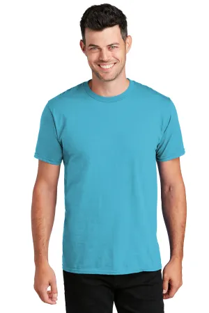 Port & Company Mens Fan Favorite Short Sleeve Crewneck T-Shirt - Tidal Wave Blue  Buy the latest Clothing Port-Company