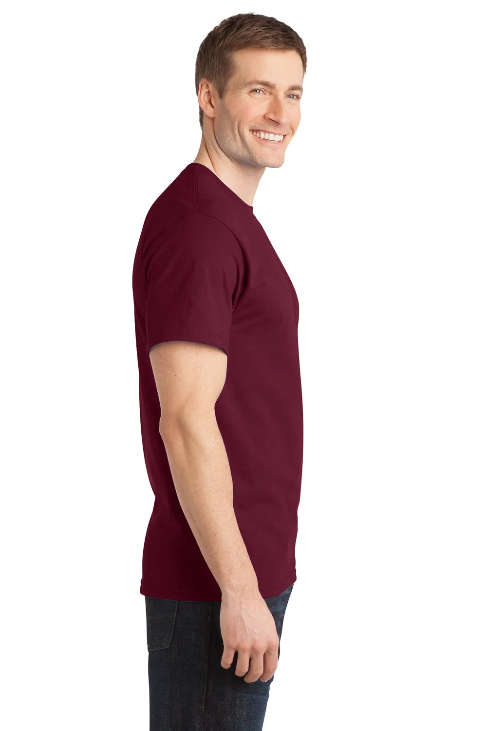 Port & Company Mens Short Sleeve Crewneck T-Shirt - Cardinal Red  Buy the latest Clothing Port-Company