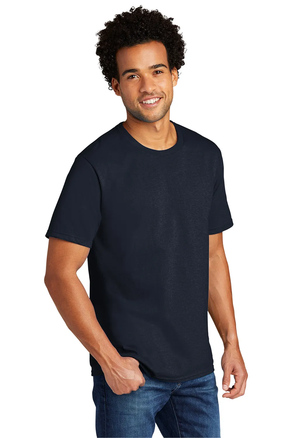 Port & Company Mens Short Sleeve Crewneck T-Shirt - Deep Navy Blue  Buy the latest Clothing Port-Company
