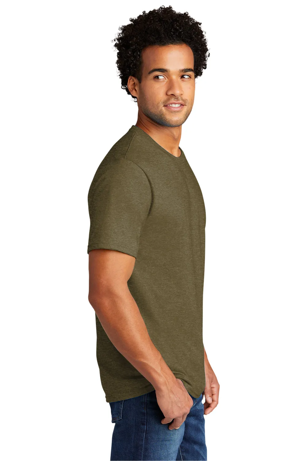 Port & Company Mens Short Sleeve Crewneck T-Shirt - Heather Coyote Brown  Buy the latest Clothing Port-Company