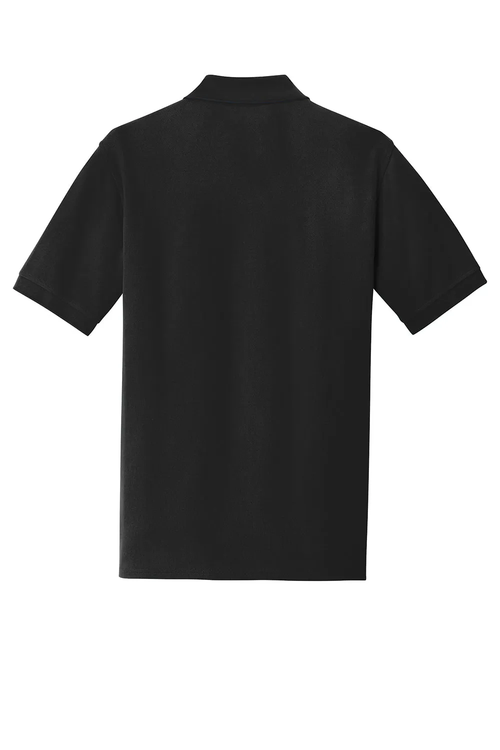 Port & Company Mens Stain Resistant Short Sleeve Polo Shirt - Jet Black  Buy the latest Clothing Port-Company