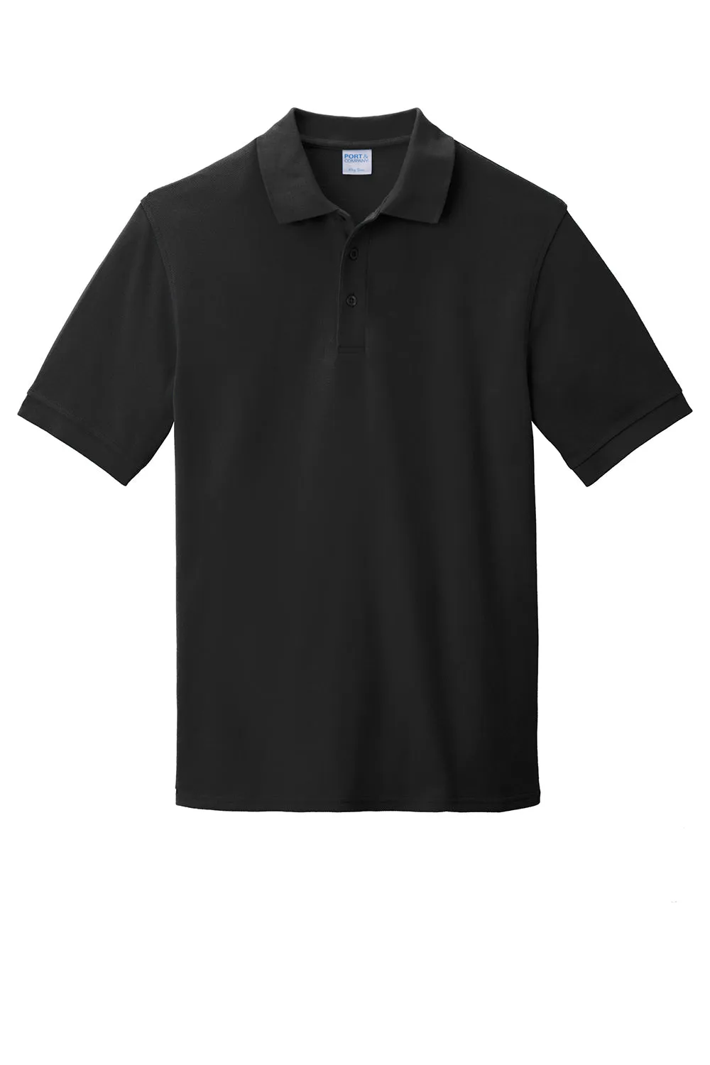 Port & Company Mens Stain Resistant Short Sleeve Polo Shirt - Jet Black  Buy the latest Clothing Port-Company
