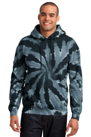 Port & Company Mens Tie-Dye Fleece Hooded Sweatshirt Hoodie w/ Pouch Pocket - Black  Buy the latest Clothing Port-Company