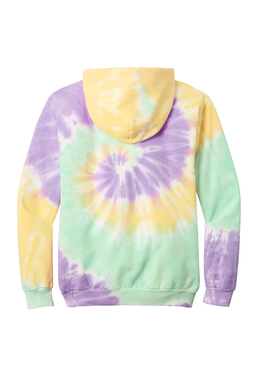 Port & Company Mens Tie-Dye Fleece Hooded Sweatshirt Hoodie w/ Pouch Pocket - Mint Rainbow  Buy the latest Clothing Port-Company