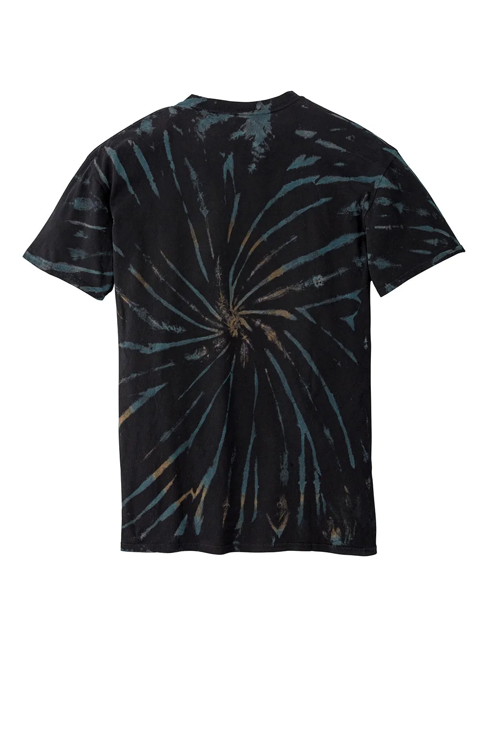 Port & Company Mens Tie-Dye Short Sleeve Crewneck T-Shirt - Black Galaxy Spiral  Buy the latest Clothing Port-Company