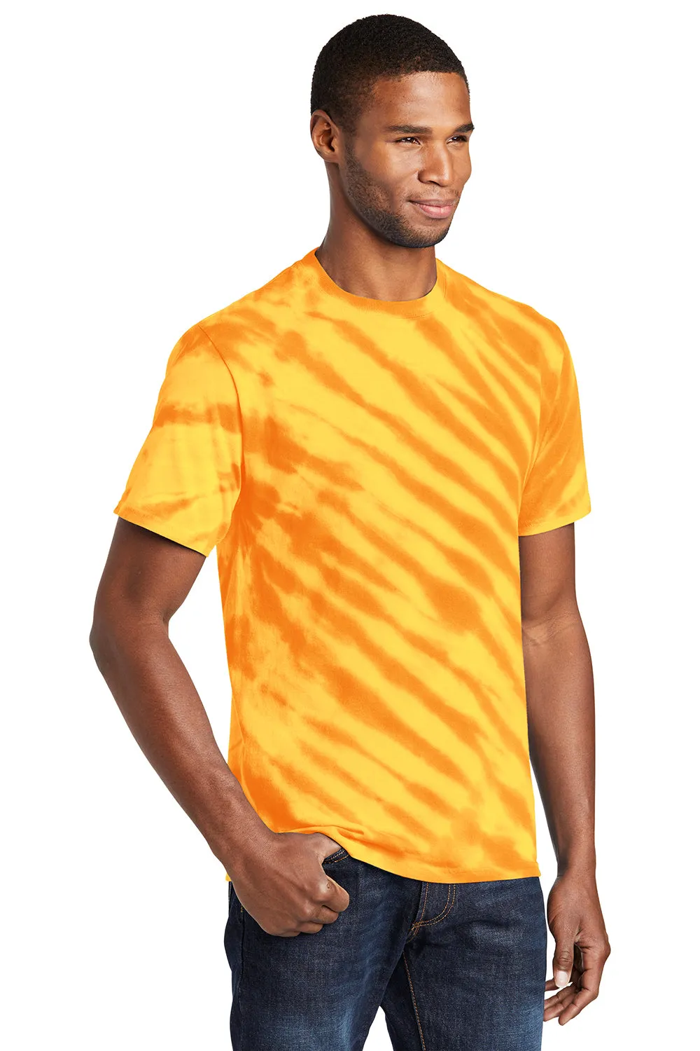 Port & Company Mens Tie-Dye Short Sleeve Crewneck T-Shirt - Gold  Buy the latest Clothing Port-Company