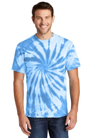 Port & Company Mens Tie-Dye Short Sleeve Crewneck T-Shirt - Light Blue  Buy the latest Clothing Port-Company