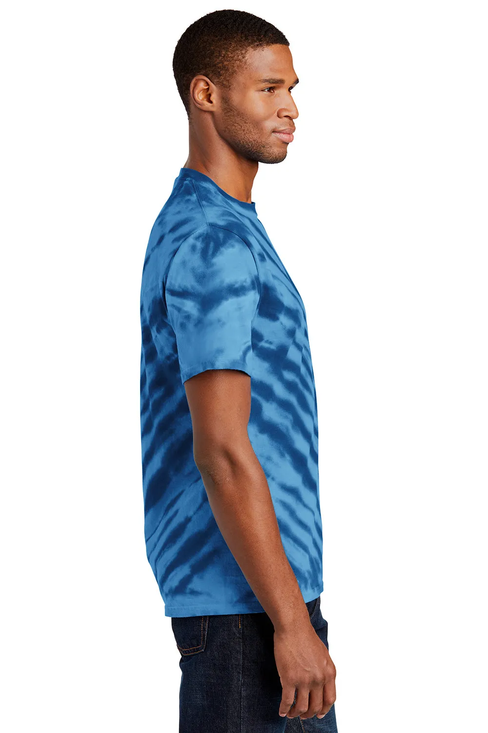 Port & Company Mens Tie-Dye Short Sleeve Crewneck T-Shirt - Navy Blue  Buy the latest Clothing Port-Company