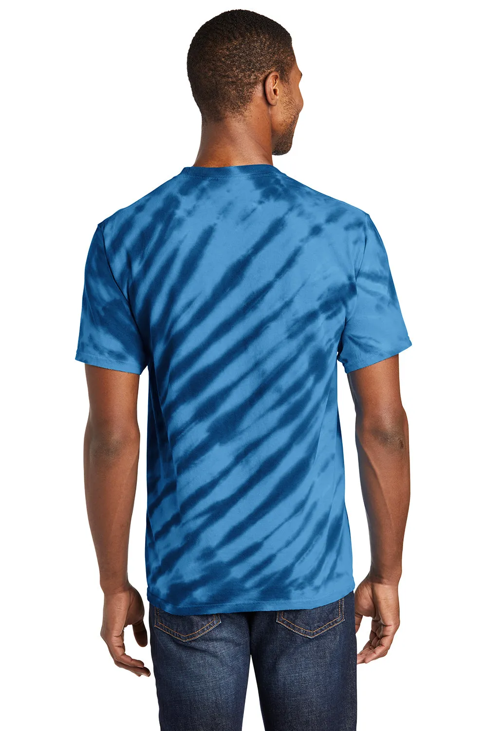 Port & Company Mens Tie-Dye Short Sleeve Crewneck T-Shirt - Navy Blue  Buy the latest Clothing Port-Company