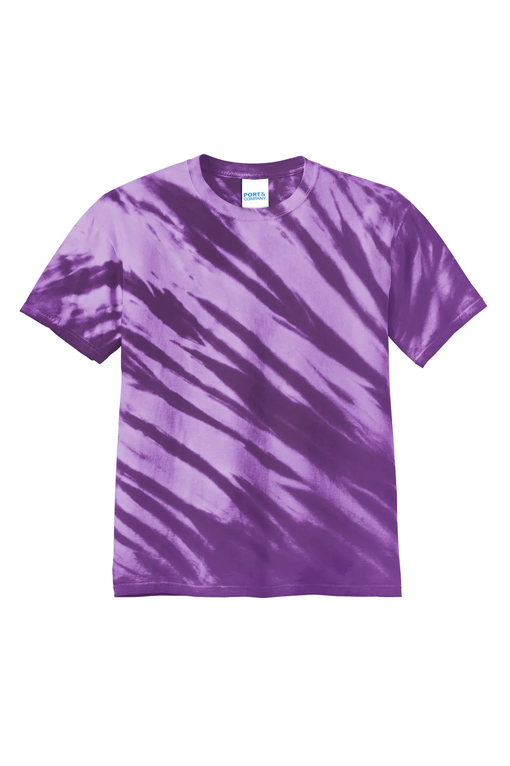 Port & Company Mens Tie-Dye Short Sleeve Crewneck T-Shirt - Purple  Buy the latest Clothing Port-Company