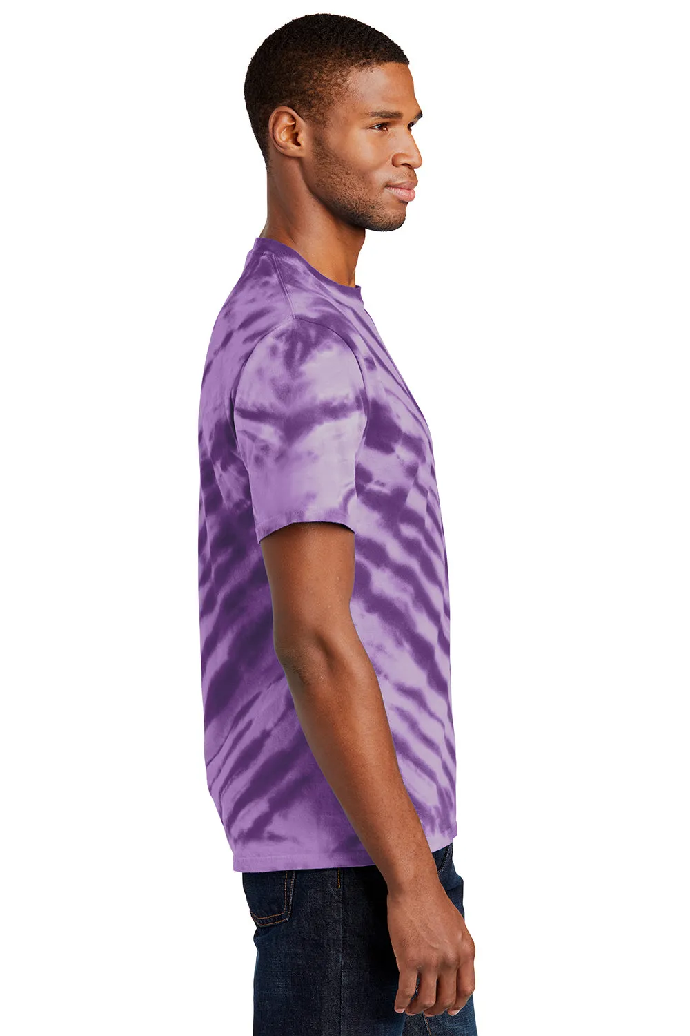 Port & Company Mens Tie-Dye Short Sleeve Crewneck T-Shirt - Purple  Buy the latest Clothing Port-Company