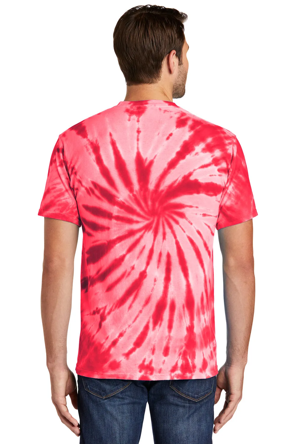 Port & Company Mens Tie-Dye Short Sleeve Crewneck T-Shirt - Red  Buy the latest Clothing Port-Company