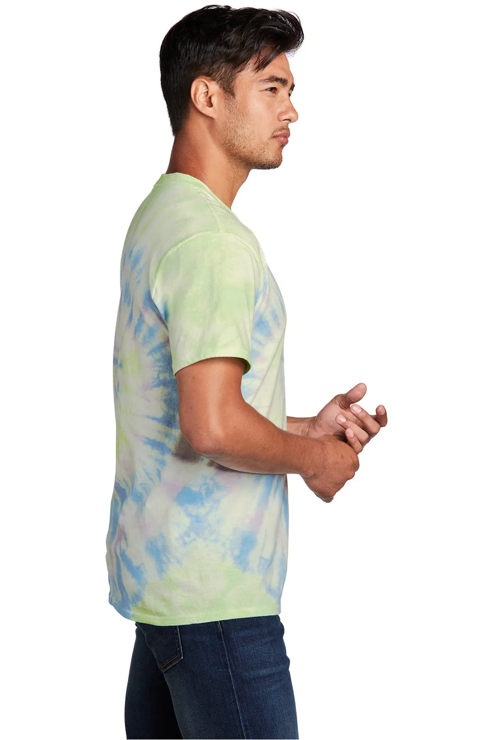 Port & Company Mens Tie-Dye Short Sleeve Crewneck T-Shirt - Watercolor Spiral  Buy the latest Clothing Port-Company