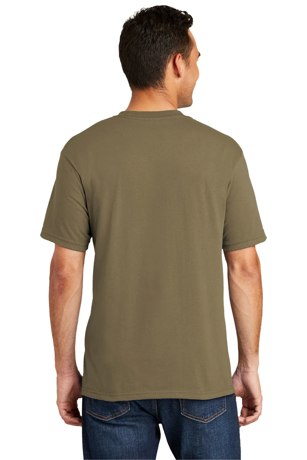 Port & Company Mens USA Made Short Sleeve Crewneck T-Shirt - Coyote Brown - Closeout  Buy the latest Clothing Port-Company