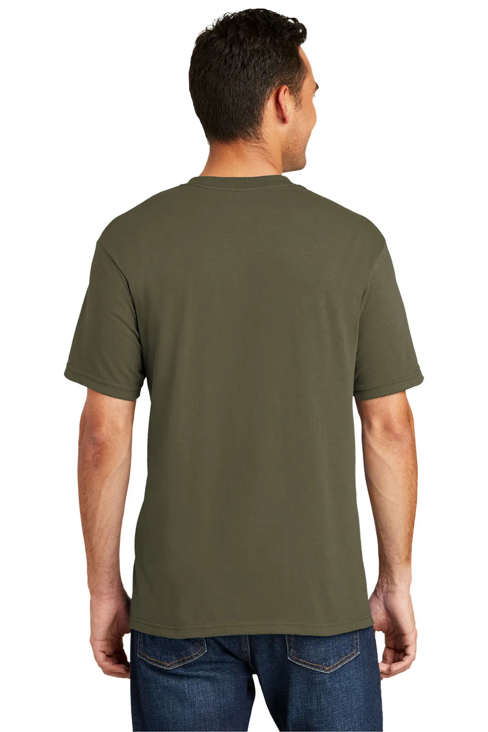 Port & Company Mens USA Made Short Sleeve Crewneck T-Shirt - Olive Drab Green - Closeout  Buy the latest Clothing Port-Company