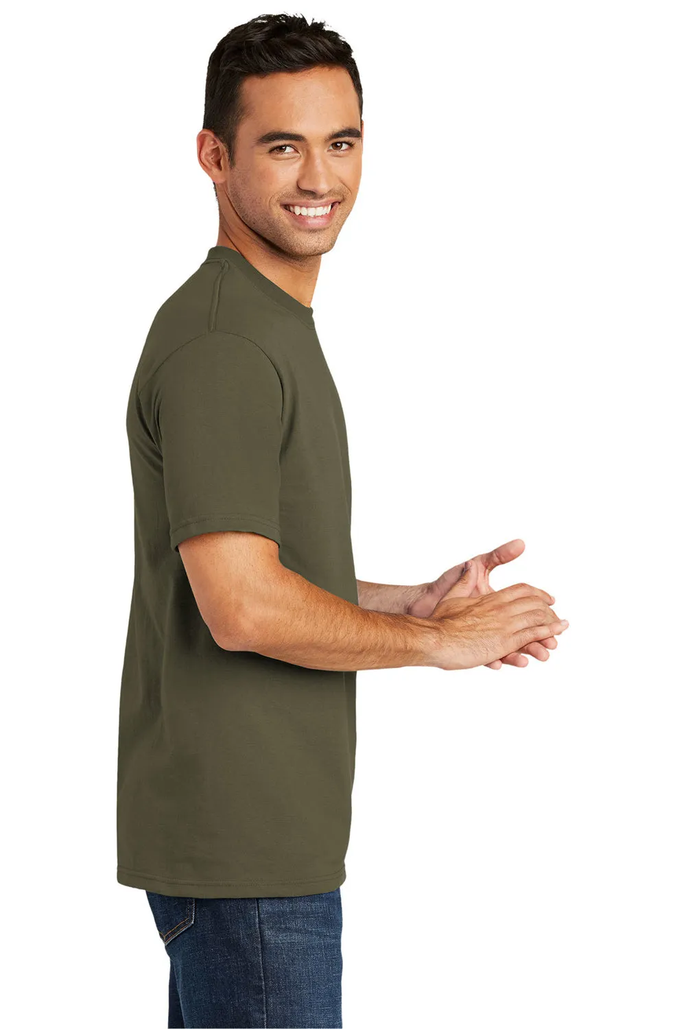 Port & Company Mens USA Made Short Sleeve Crewneck T-Shirt - Olive Drab Green - Closeout  Buy the latest Clothing Port-Company