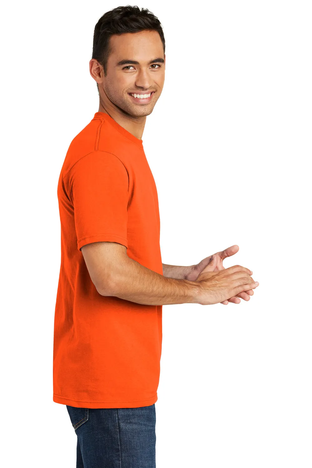 Port & Company Mens USA Made Short Sleeve Crewneck T-Shirt - Safety Orange - Closeout  Buy the latest Clothing Port-Company