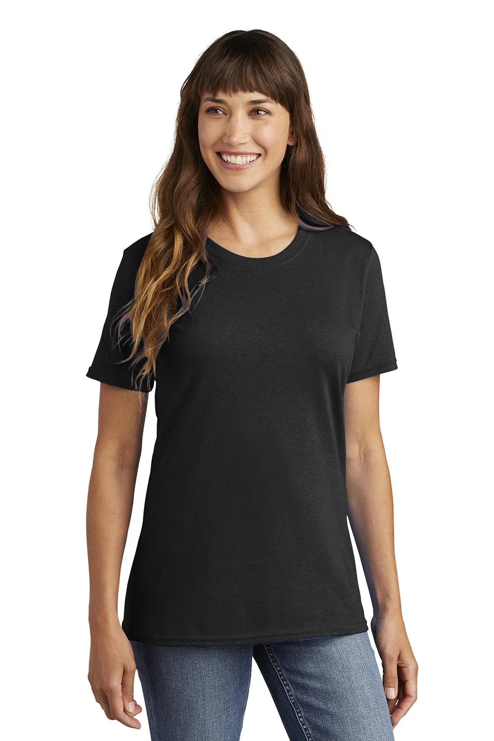Port & Company Womens Core Short Sleeve Crewneck T-Shirt - Jet Black  Buy the latest Clothing Port-Company