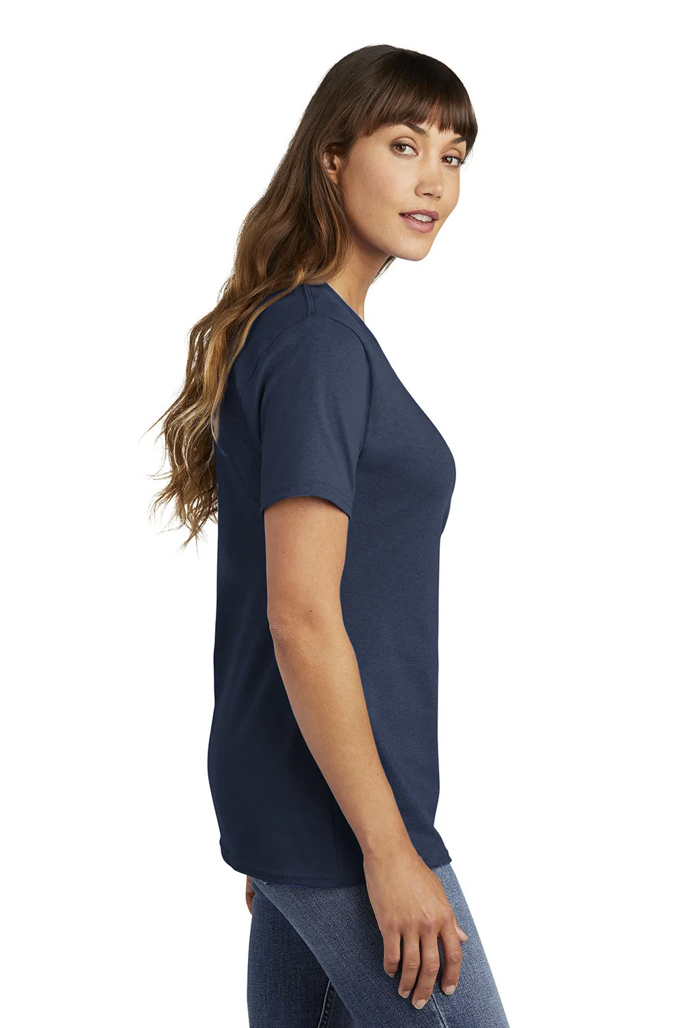 Port & Company Womens Core Short Sleeve Crewneck T-Shirt - Navy Blue  Buy the latest Clothing Port-Company