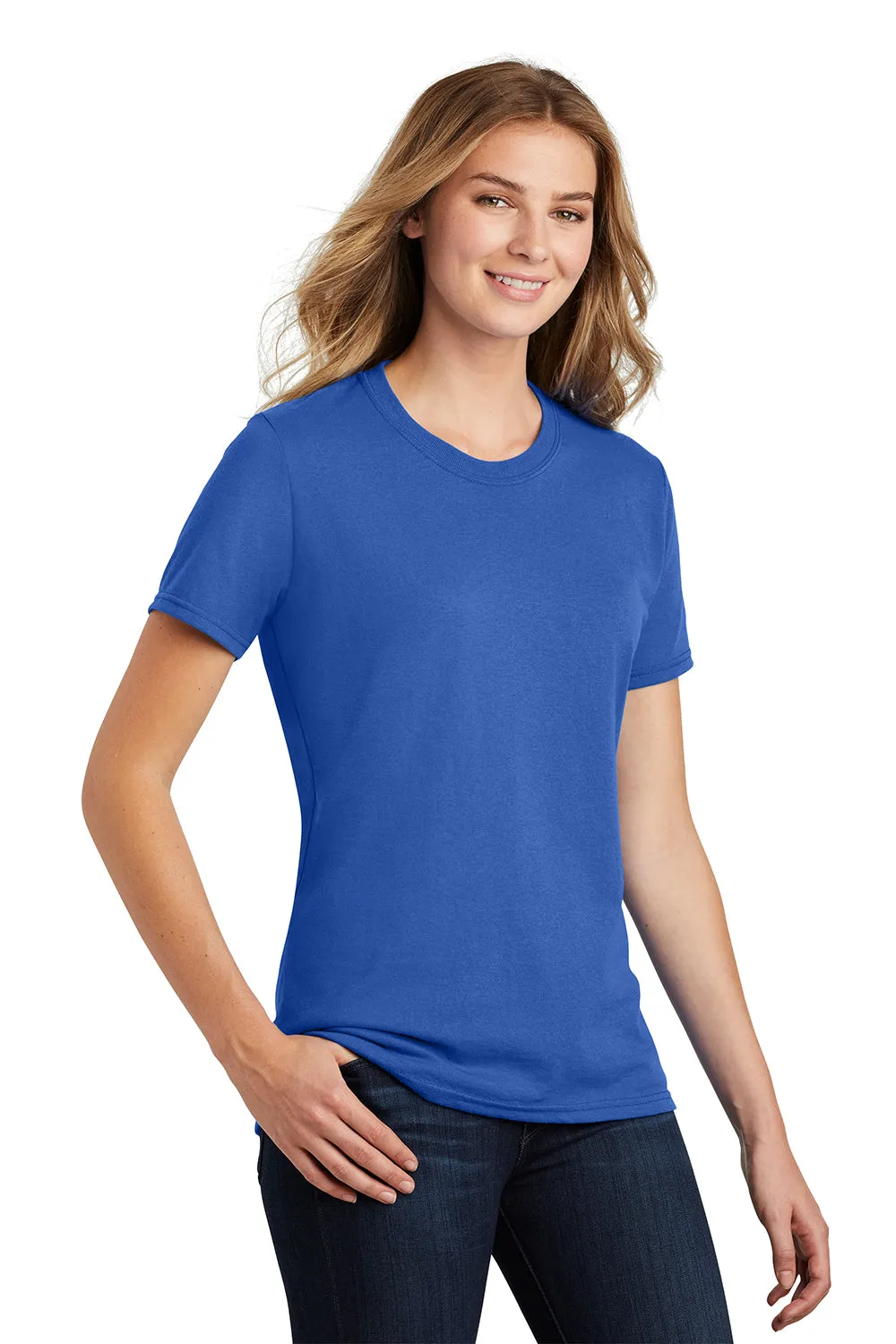 Port & Company Womens Core Short Sleeve Crewneck T-Shirt - Royal Blue  Buy the latest Clothing Port-Company