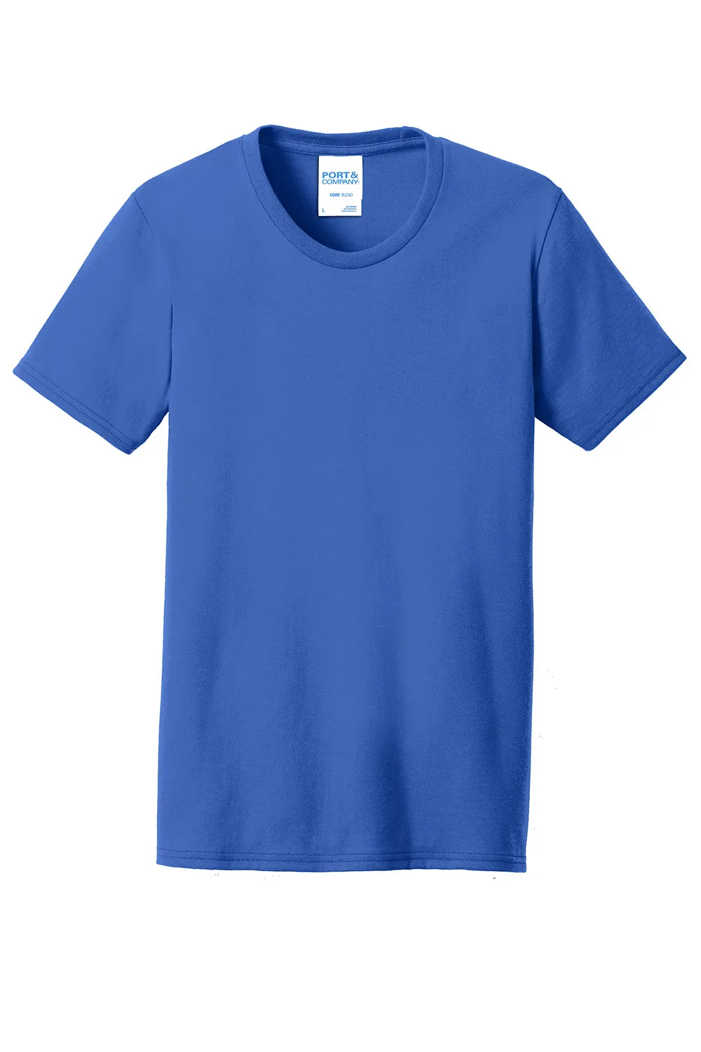 Port & Company Womens Core Short Sleeve Crewneck T-Shirt - Royal Blue  Buy the latest Clothing Port-Company
