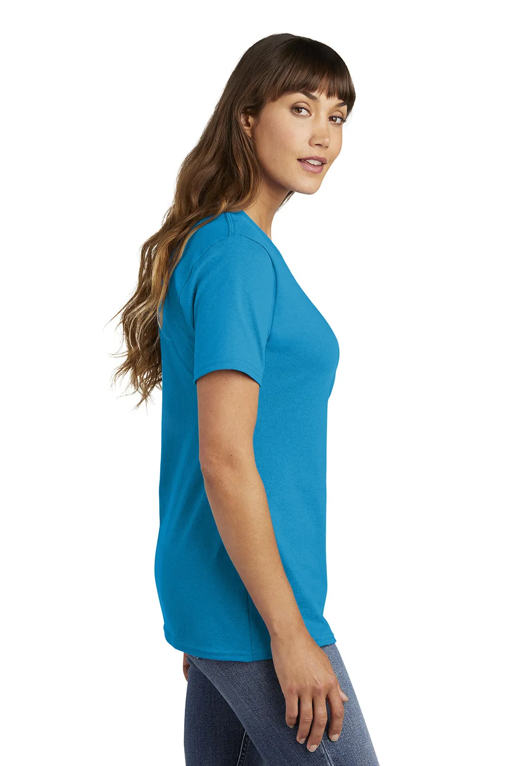 Port & Company Womens Core Short Sleeve Crewneck T-Shirt - Sapphire Blue  Buy the latest Clothing Port-Company