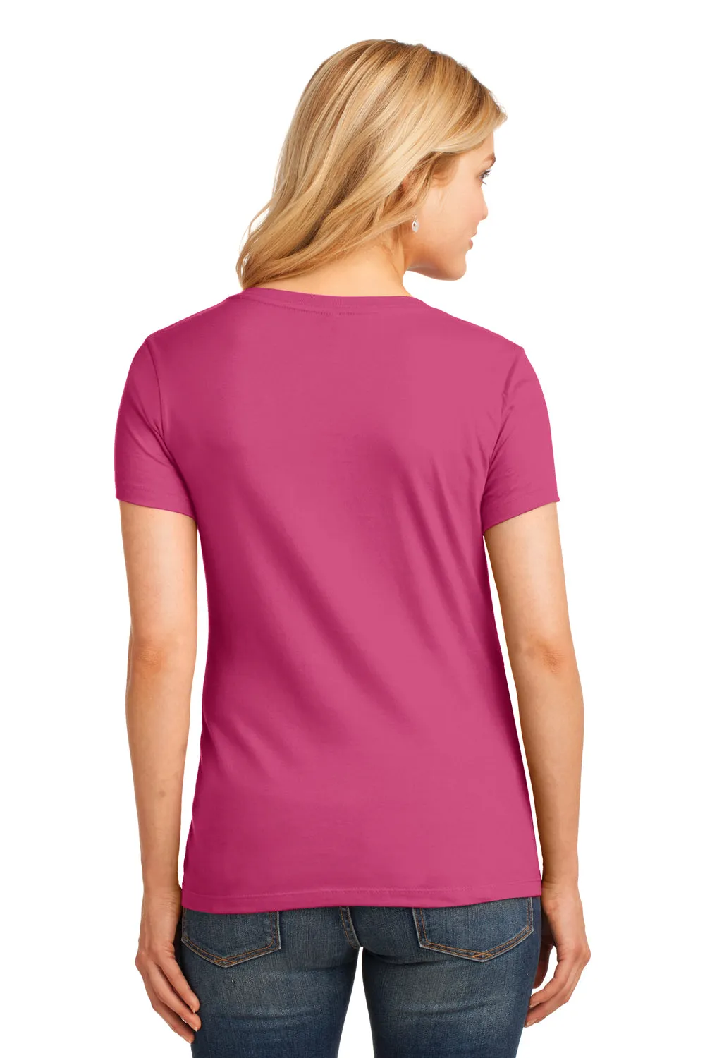 Port & Company Womens Core Short Sleeve V-Neck T-Shirt - Sangria Pink  Buy the latest Clothing Port-Company