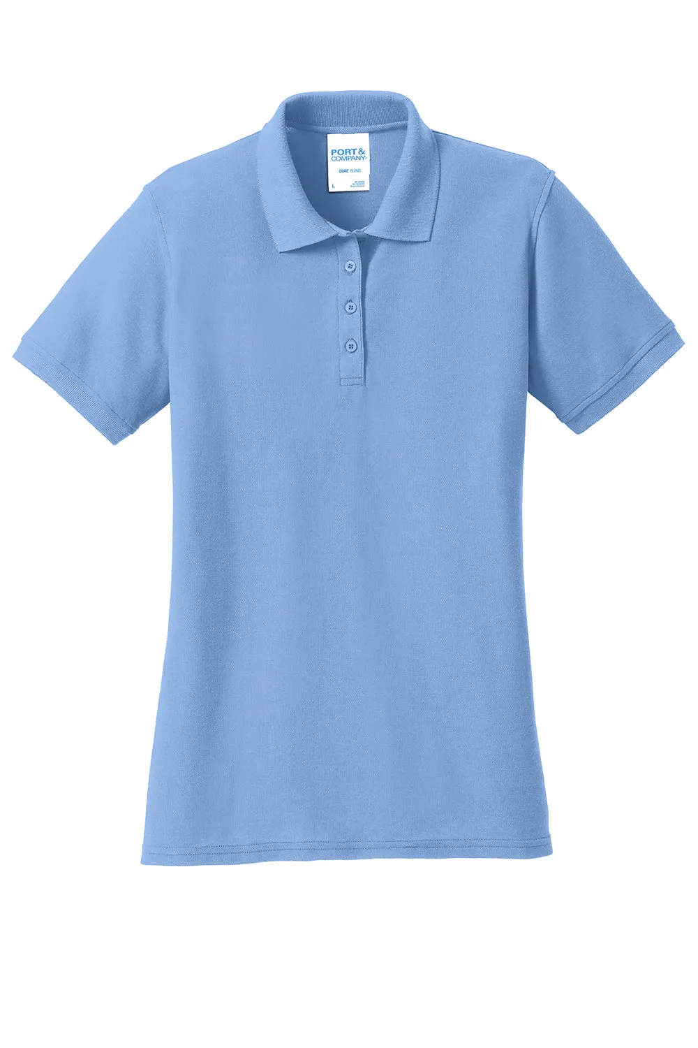 Port & Company Womens Core Stain Resistant Short Sleeve Polo Shirt - Light Blue  Buy the latest Clothing Port-Company