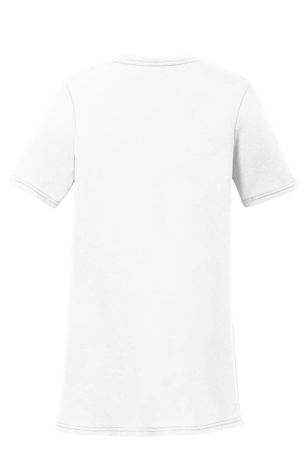 Port & Company Womens Dry Zone Performance Moisture Wicking Short Sleeve V-Neck T-Shirt - White  Buy the latest Clothing Port-Company