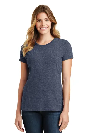 Port & Company Womens Fan Favorite Short Sleeve Crewneck T-Shirt - Heather Navy Blue  Buy the latest Clothing Port-Company