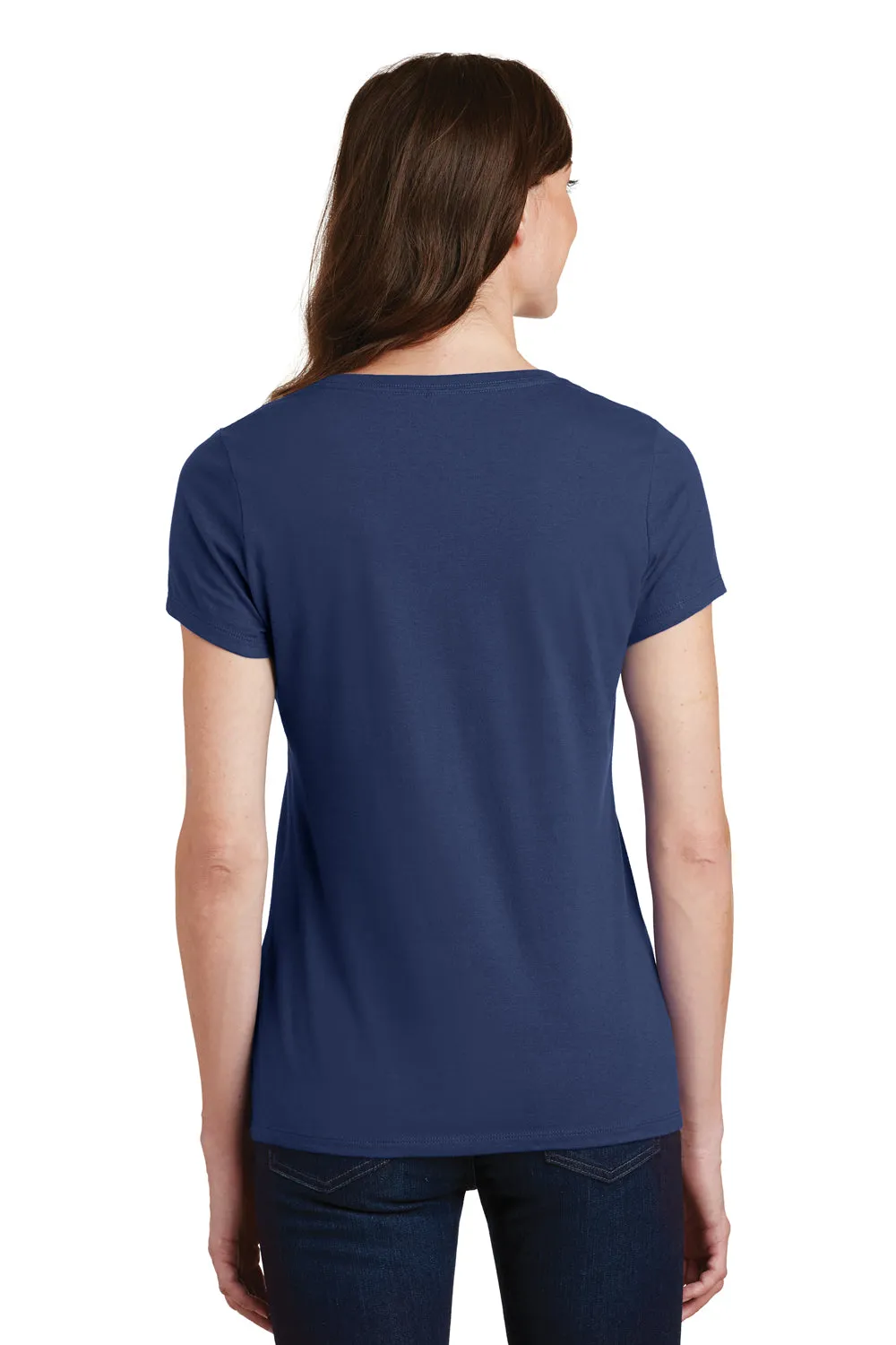 Port & Company Womens Fan Favorite Short Sleeve V-Neck T-Shirt - Team Navy Blue  Buy the latest Clothing Port-Company