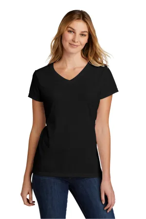 Port & Company Womens Short Sleeve V-Neck T-Shirt - Black  Buy the latest Clothing Port-Company