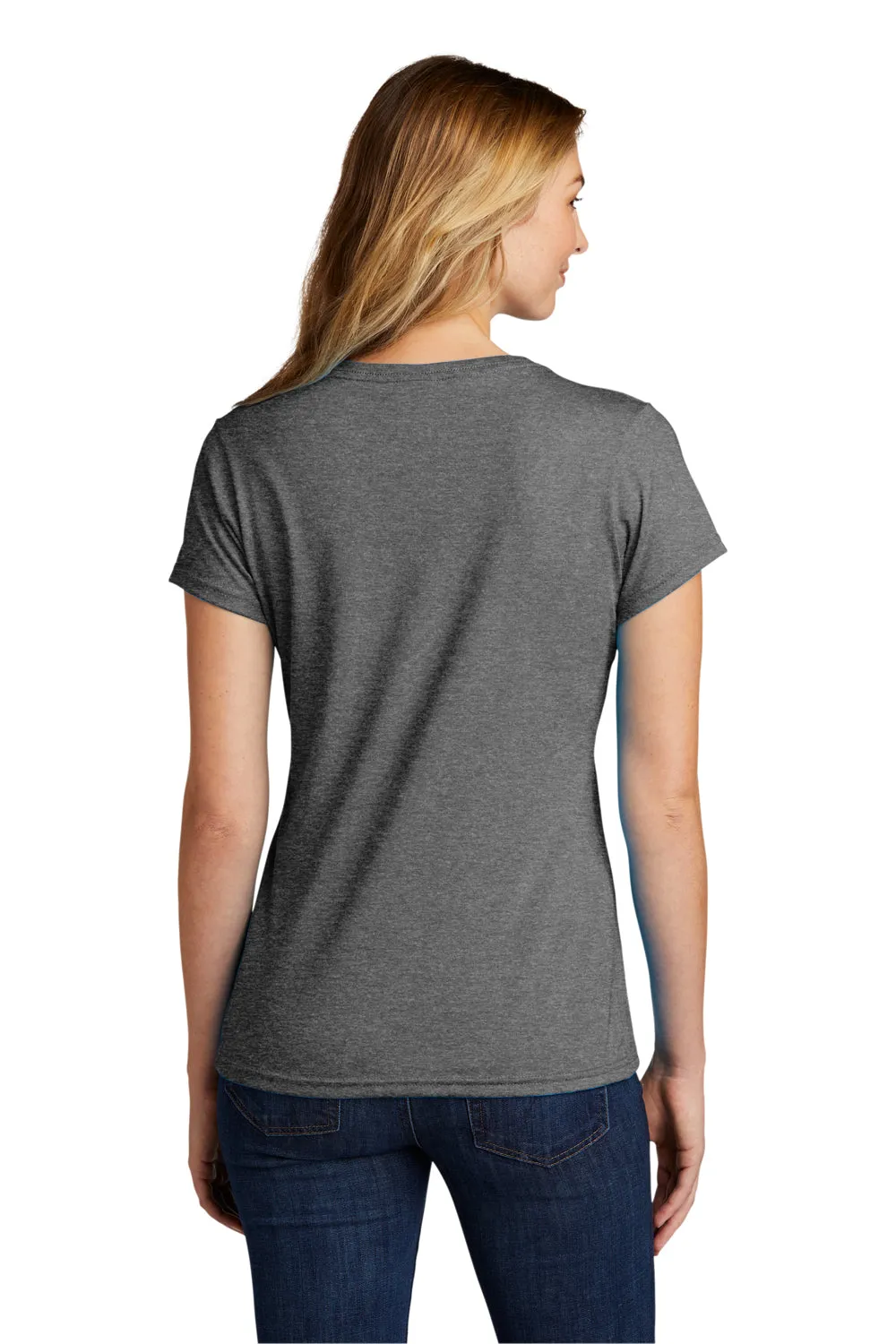 Port & Company Womens Short Sleeve V-Neck T-Shirt - Heather Graphite Grey  Buy the latest Clothing Port-Company