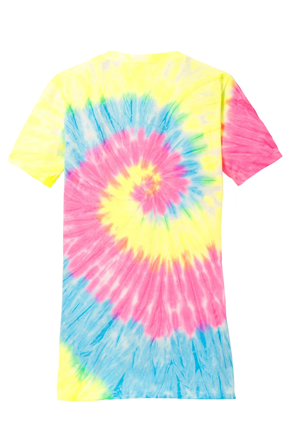 Port & Company Womens Tie-Dye Short Sleeve V-Neck T-Shirt - Neon Rainbow  Buy the latest Clothing Port-Company
