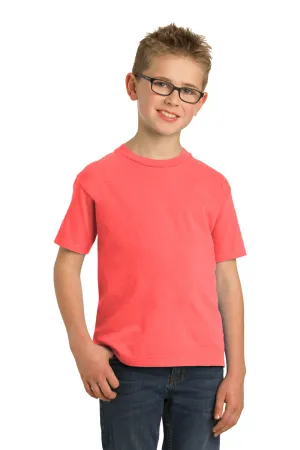Port & Company Youth Beach Wash Short Sleeve Crewneck T-Shirt - Neon Coral  Buy the latest Clothing Port-Company