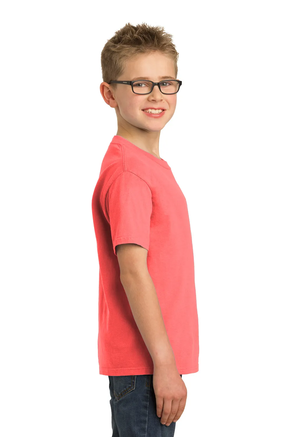 Port & Company Youth Beach Wash Short Sleeve Crewneck T-Shirt - Neon Coral  Buy the latest Clothing Port-Company