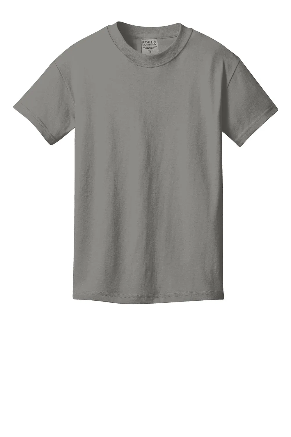 Port & Company Youth Beach Wash Short Sleeve Crewneck T-Shirt - Pewter Grey  Buy the latest Clothing Port-Company