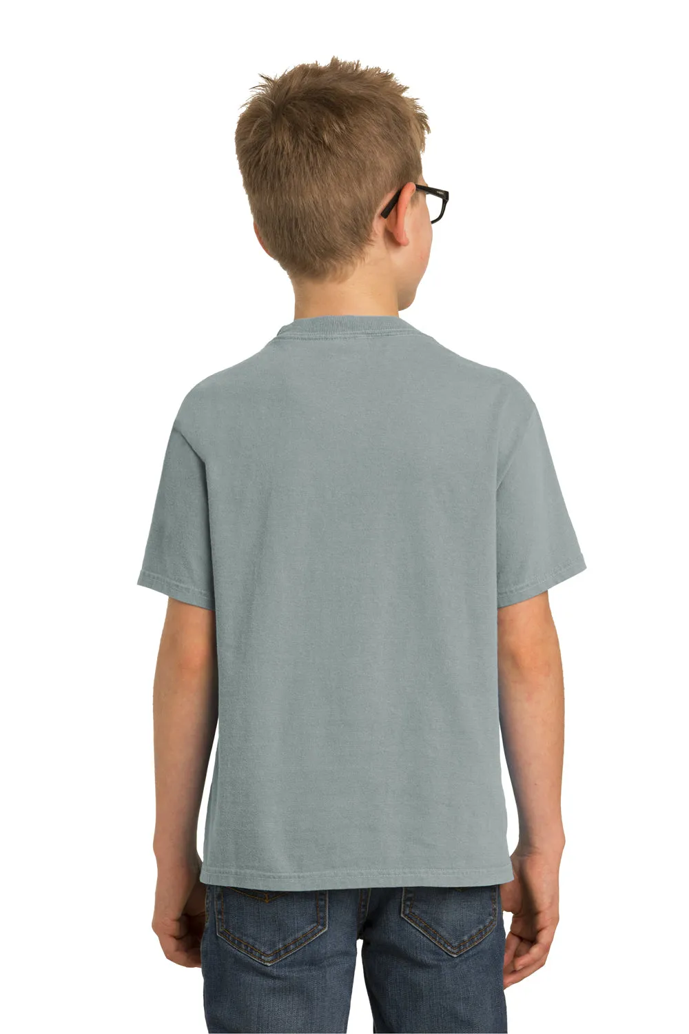 Port & Company Youth Beach Wash Short Sleeve Crewneck T-Shirt - Pewter Grey  Buy the latest Clothing Port-Company