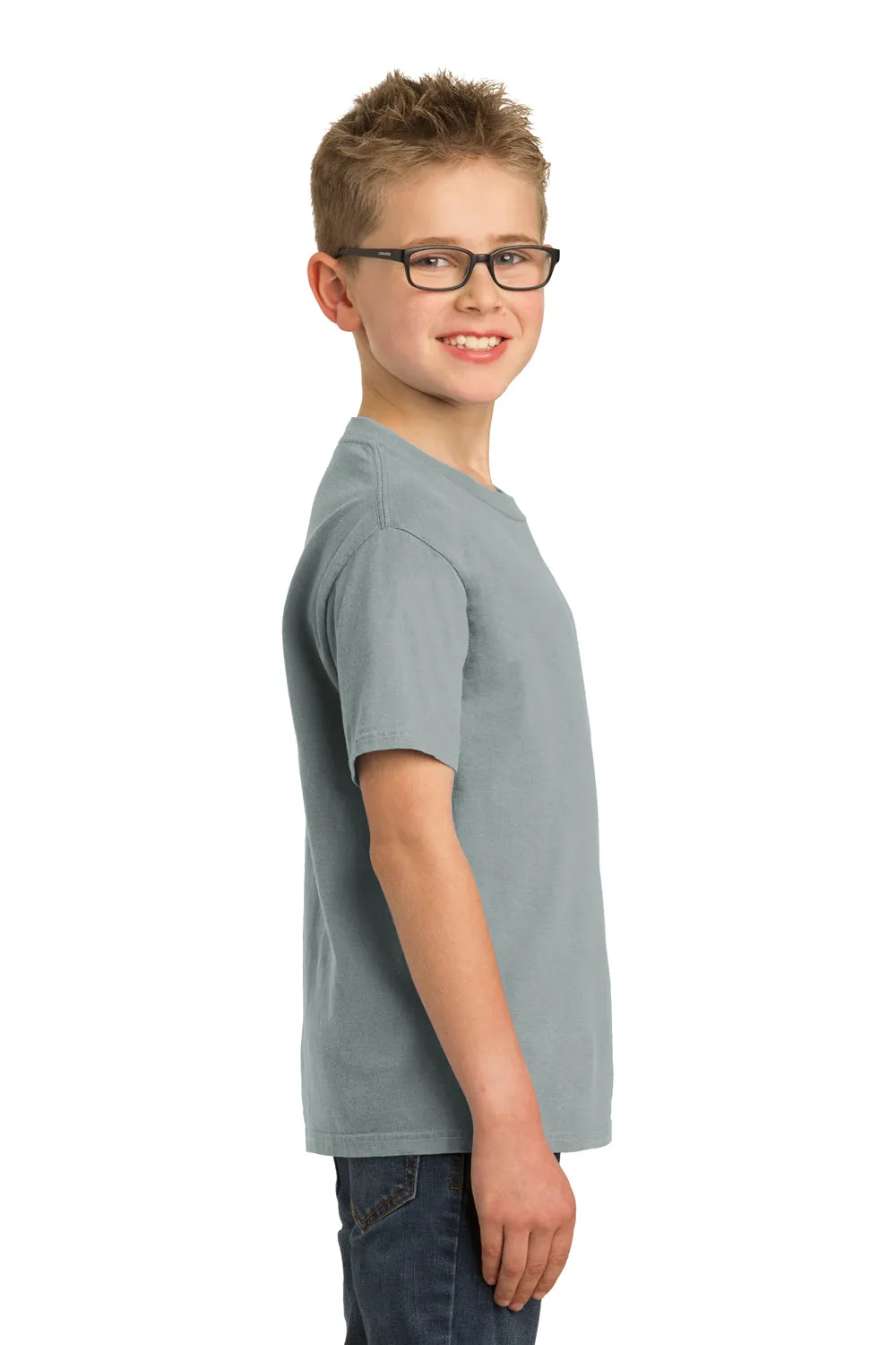 Port & Company Youth Beach Wash Short Sleeve Crewneck T-Shirt - Pewter Grey  Buy the latest Clothing Port-Company