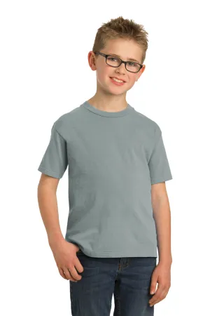 Port & Company Youth Beach Wash Short Sleeve Crewneck T-Shirt - Pewter Grey  Buy the latest Clothing Port-Company