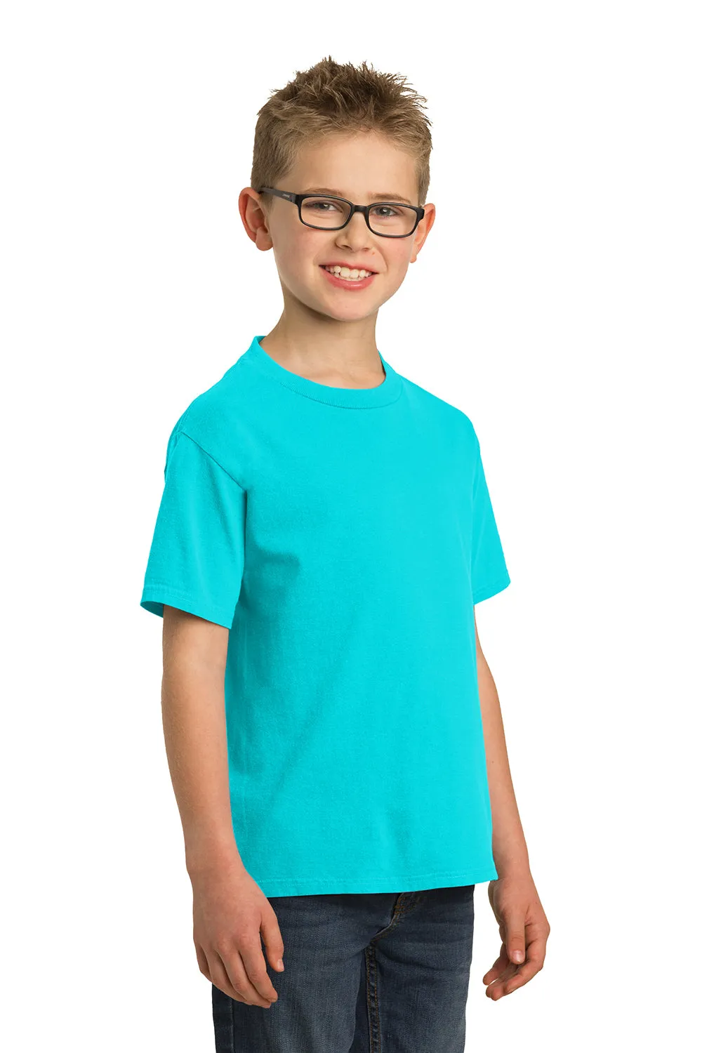 Port & Company Youth Beach Wash Short Sleeve Crewneck T-Shirt - Tidal Wave Blue  Buy the latest Clothing Port-Company