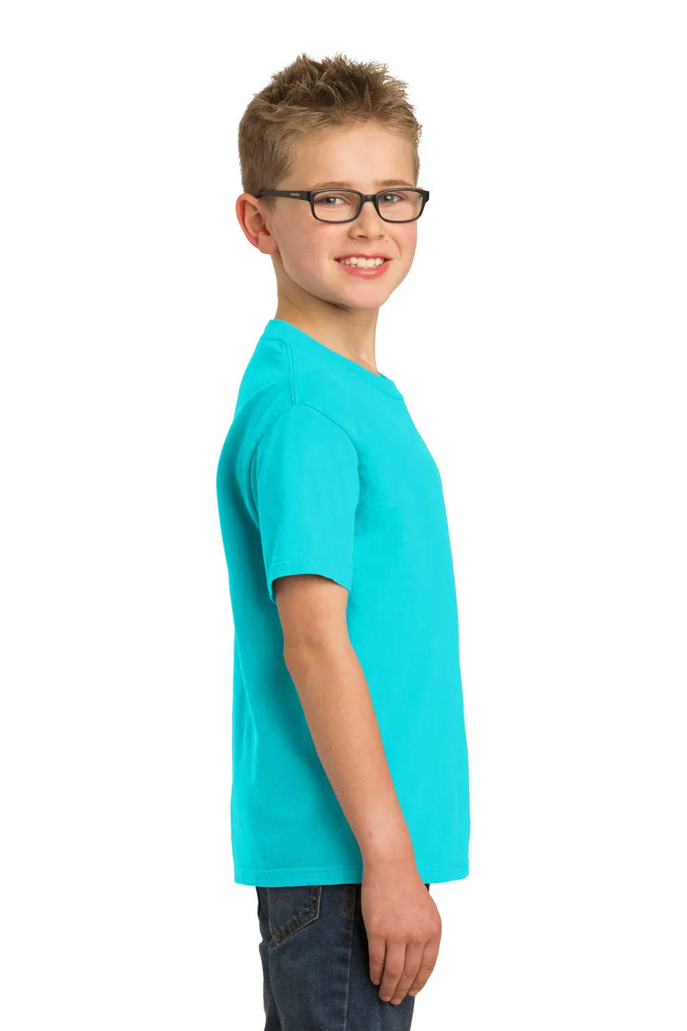 Port & Company Youth Beach Wash Short Sleeve Crewneck T-Shirt - Tidal Wave Blue  Buy the latest Clothing Port-Company