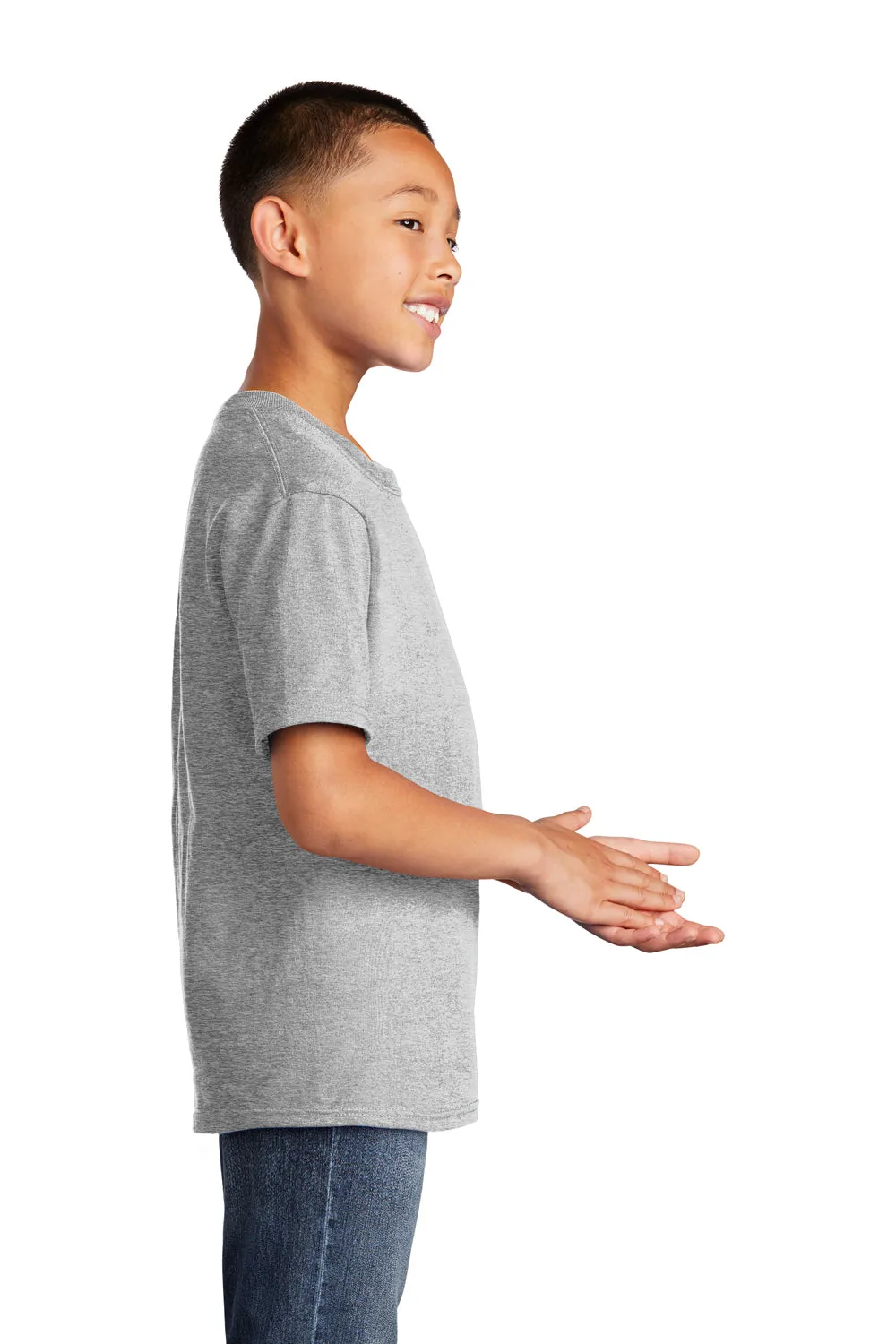 Port & Company Youth Core Short Sleeve Crewneck T-Shirt - Ash Grey  Buy the latest Clothing Port-Company