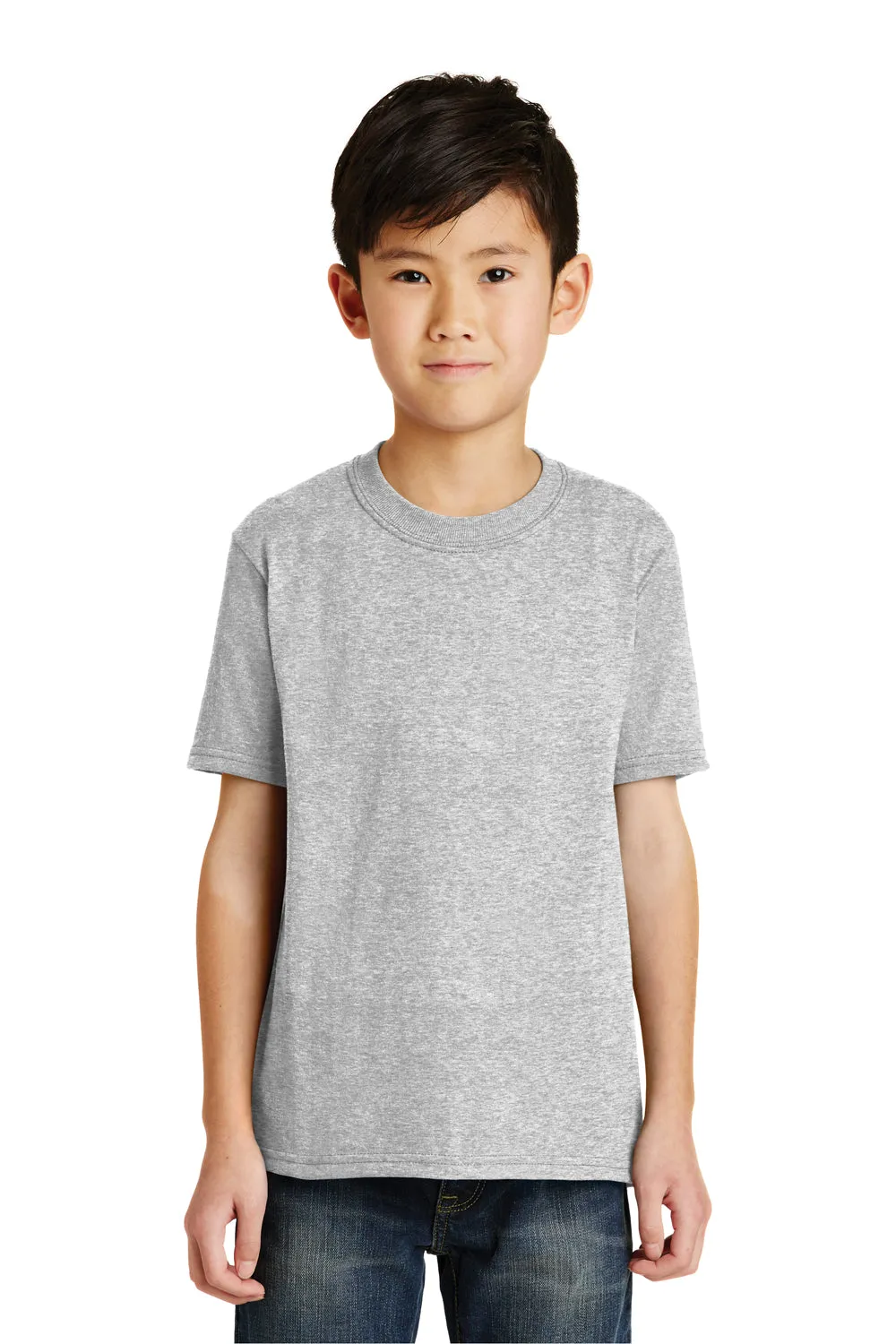 Port & Company Youth Core Short Sleeve Crewneck T-Shirt - Ash Grey  Buy the latest Clothing Port-Company