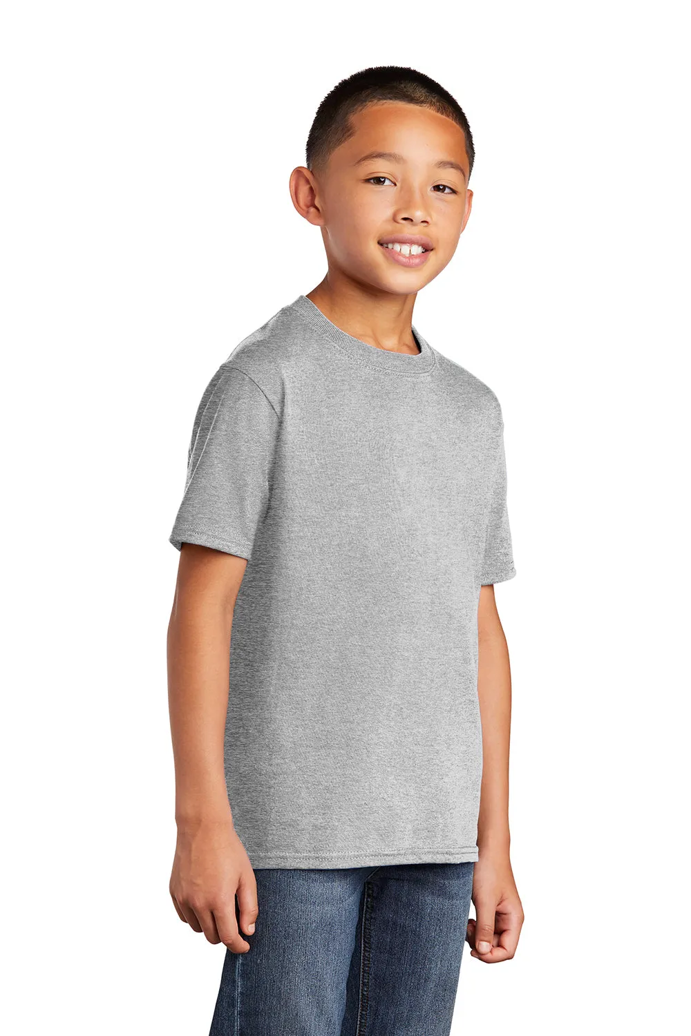 Port & Company Youth Core Short Sleeve Crewneck T-Shirt - Ash Grey  Buy the latest Clothing Port-Company