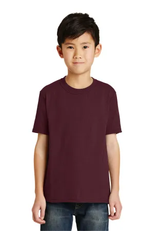 Port & Company Youth Core Short Sleeve Crewneck T-Shirt - Athletic Maroon  Buy the latest Clothing Port-Company
