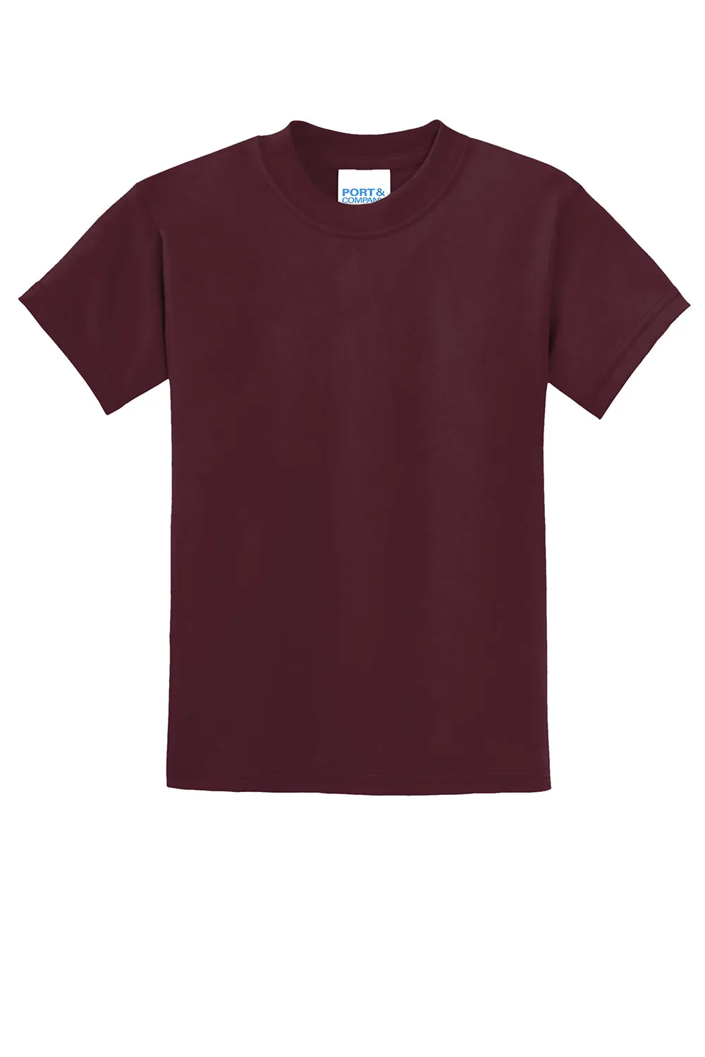 Port & Company Youth Core Short Sleeve Crewneck T-Shirt - Athletic Maroon  Buy the latest Clothing Port-Company