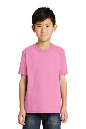 Port & Company Youth Core Short Sleeve Crewneck T-Shirt - Candy Pink  Buy the latest Clothing Port-Company